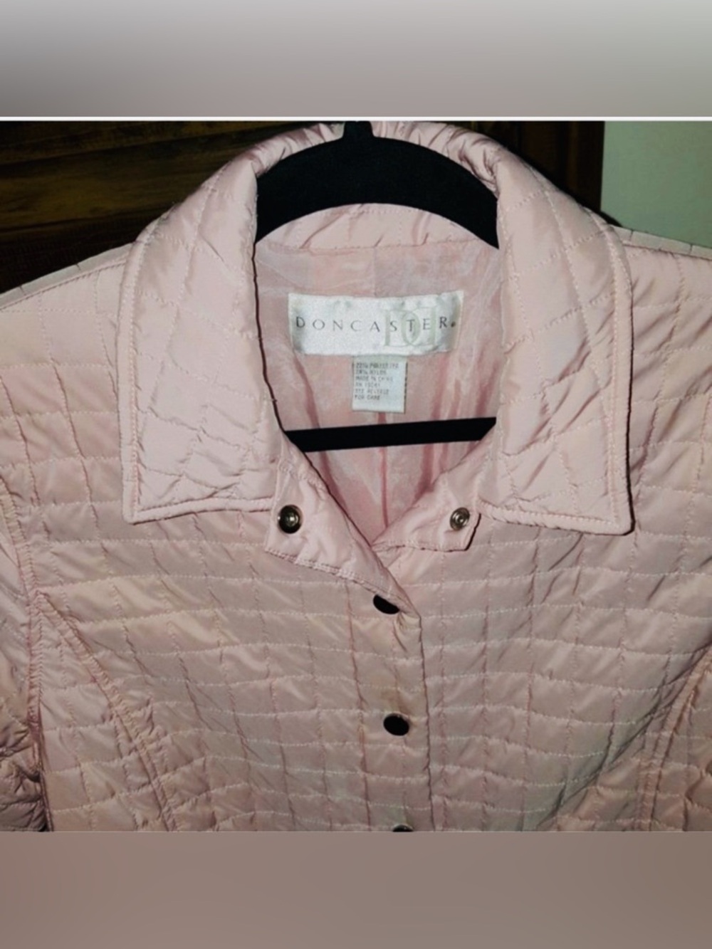 Doncaster Quilted Snap-Front Jacket in Soft Pink - Picture 6 of 8